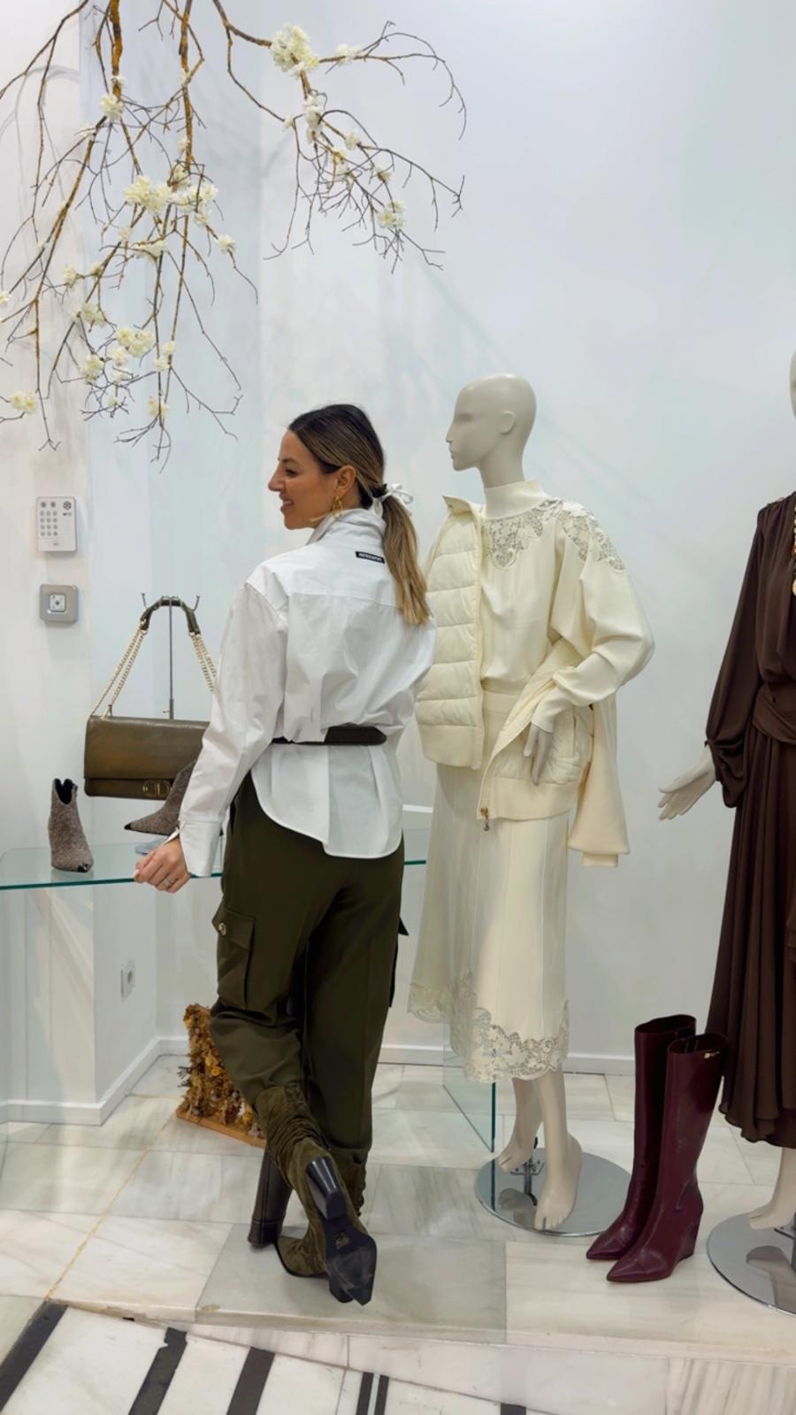 CAMISA BLANCA OVERSIZE PATRIZIA PEPE - Imagen 8